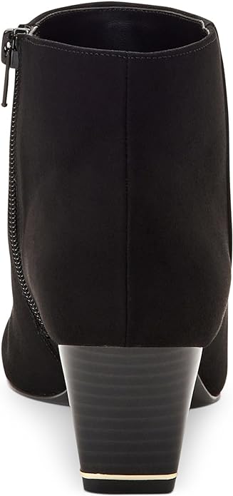 Alfani Women's Armena Faux Suede Pointed Toe Ankle Boots Color Black Micro Size 10M