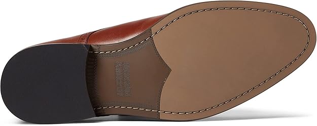Johnston Murphy Men's Stockton Plain Toe Dress Shoes Tan Size 10.5