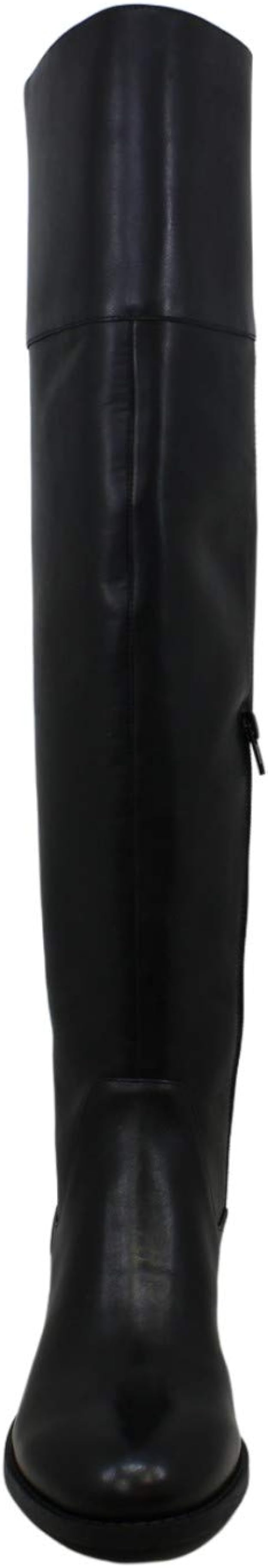 INC International Concepts Karmenn Leather Tall Over-The-Knee Boots Color Black Size 6.5M