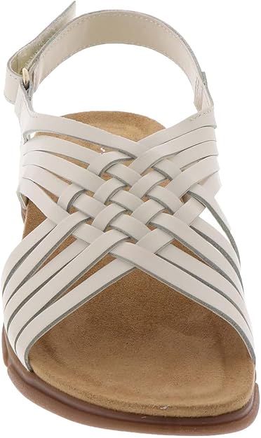 Easy Spirit Women's Mar Leather Slingback Sandal White Size 9.5W