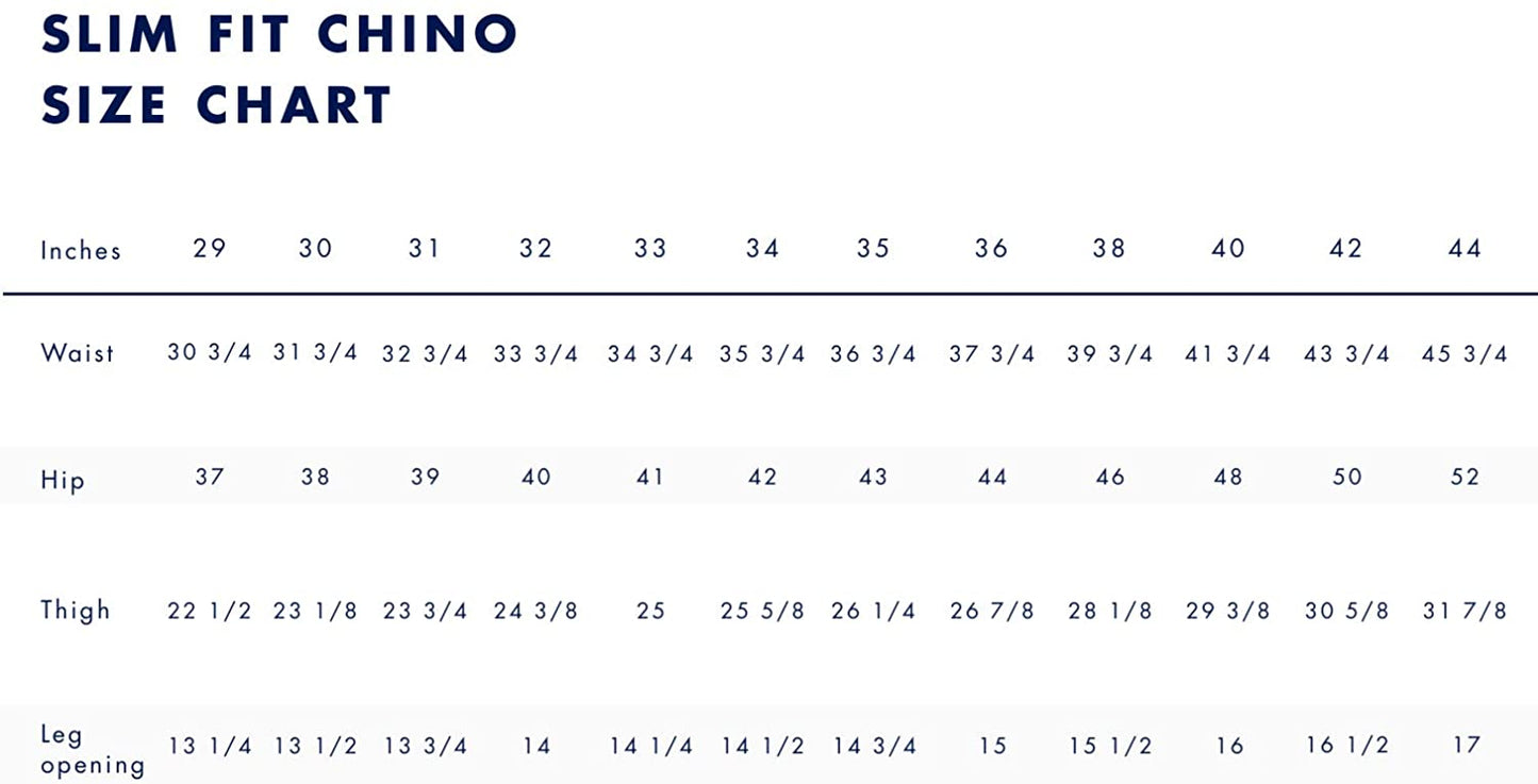 Tommy Hilfiger Men's Stretch Chino Pants in Slim Fit Mallet
38W x 32L