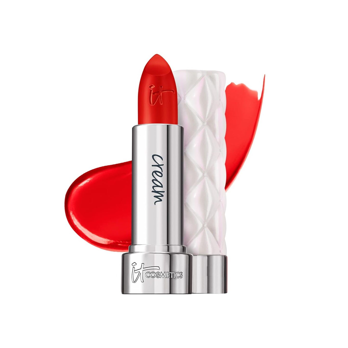 IT Cosmetics Pillow Lips Cream Wink Lipstick, Soft Coral, 0.13oz