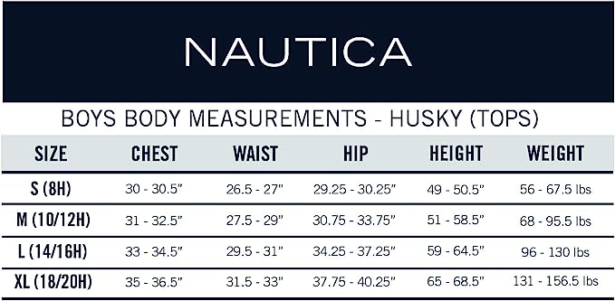 Nautica School Uniform Short Sleeve Polo Shirt Color Lt Blue Size XL (18-20)