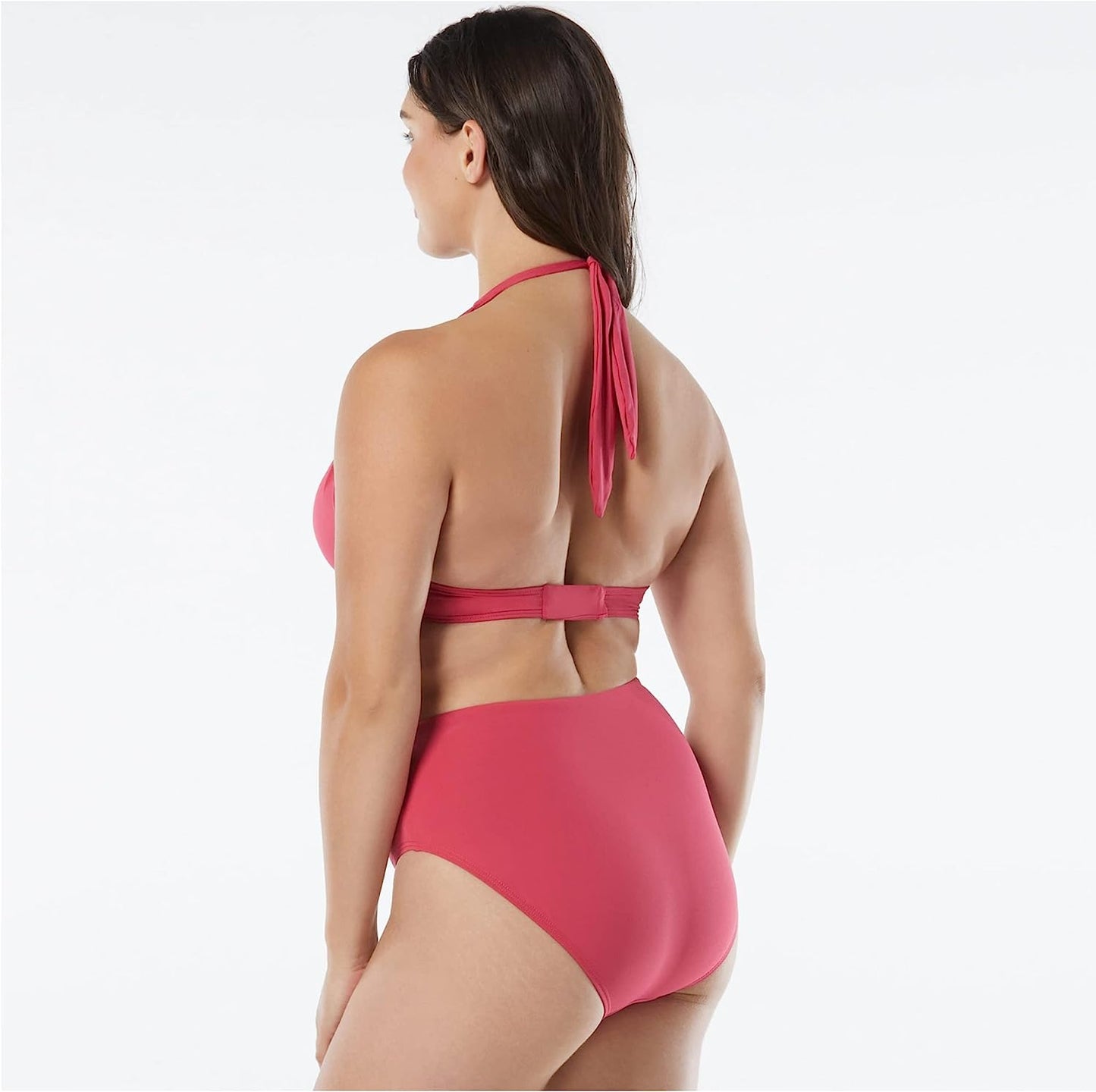 Coco Reef Cameo Halter Bra Underwire Push Up Bikini Top Color Dragon Fruit Size 16/40C