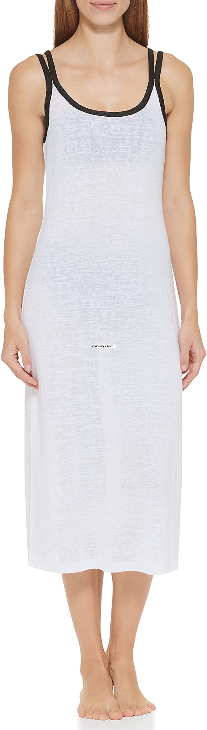 DKNY Double-Strap Dress Cover-Up Color Ivory Size S