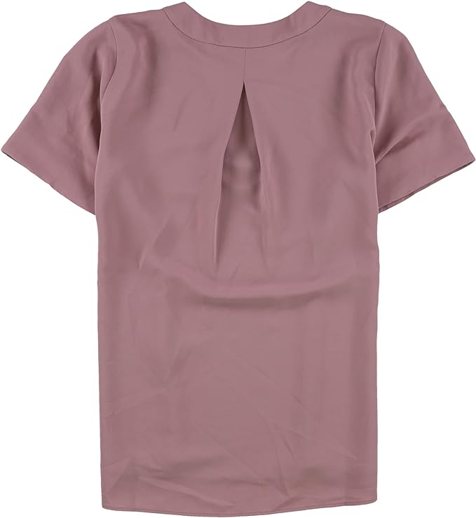 Alfani Women's Solid Pullover Blouse Color Rosepetal Size M