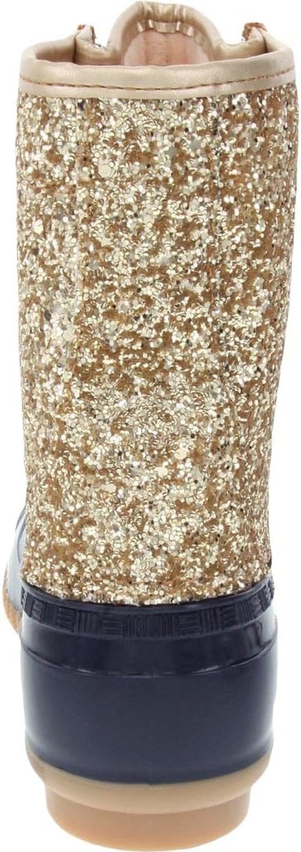 Sugar Women's Skylar Insulated Snow Duck Boots Color Gold Glitter/Navy Size 9M