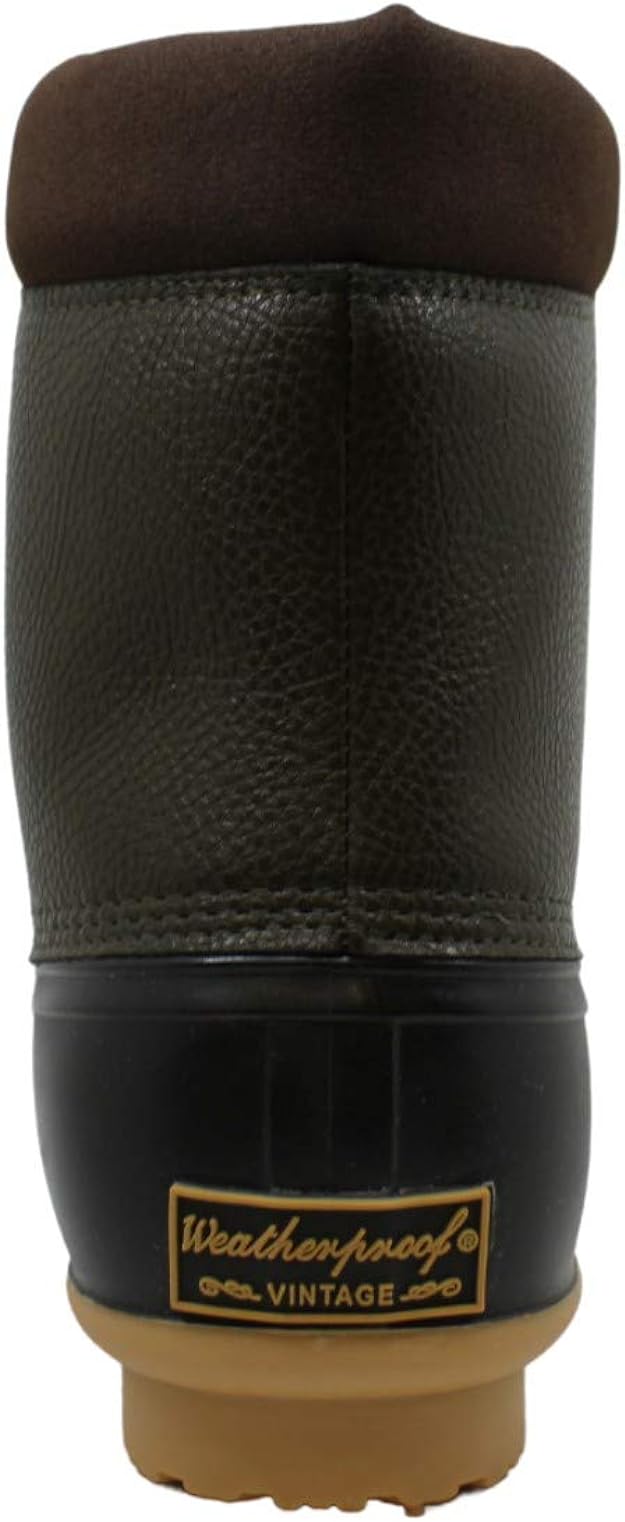 Weatherproof Men’s Adam2 Leather Closed Toe Ankle Fashion Boots Color Olive Size 10M