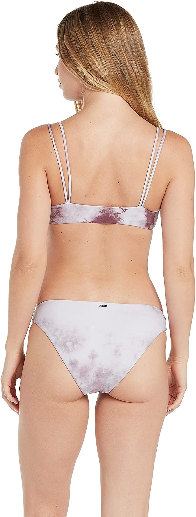 Volcom Juniors Follow The Cloud Scoop Bikini Top Colot Eggplant Size L