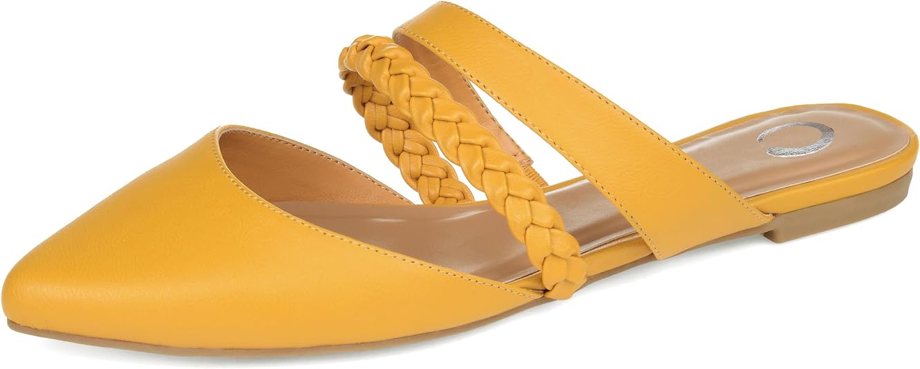 Journee Collection Women's Olivea Tru Comfort Foam Slip-On Mule Color Mustard Size 8