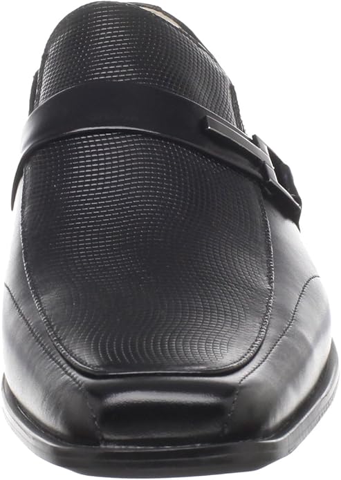 Stacy Adams Men's Beau Bit Perforated Slip-On Loafer Black Size 9.5