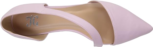 Journee Collection Women's Cross Strap Pointed Toe Flat Color Pink Size 8M