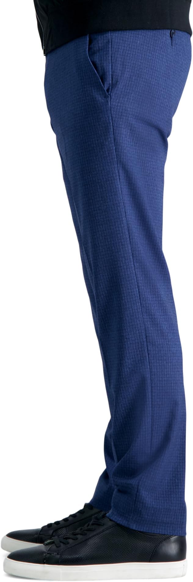 Kenneth Cole Reaction Men's Slim-Fit Stretch Check Dress Pants Color Blue Grid W32xL29