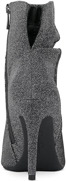 Jessica Simpson Women's Lerona Pointed-Toe Dress Booties Color Glitter Pewter Size 7M