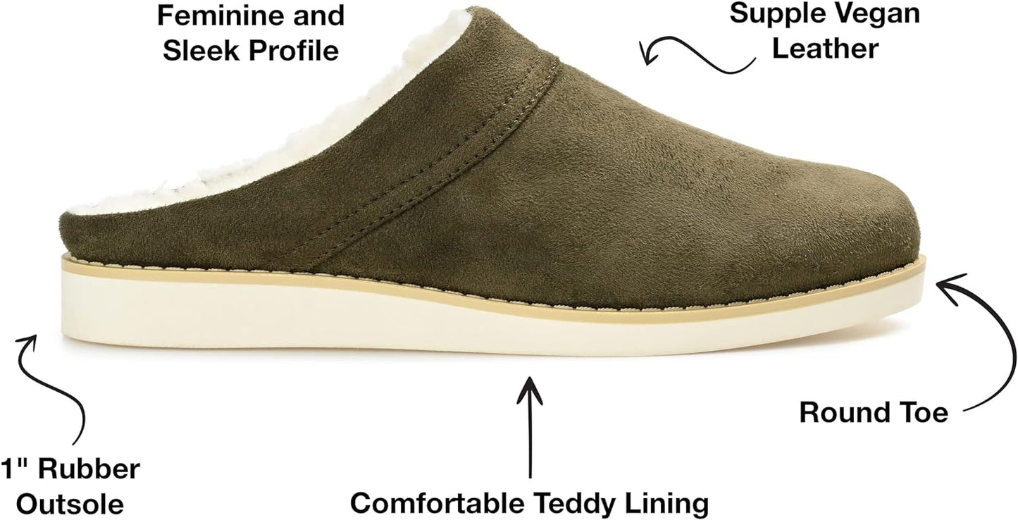 Journee Collection Women's Sabine Slip On Mules Almond Toe Slippers Color Green Size 12M