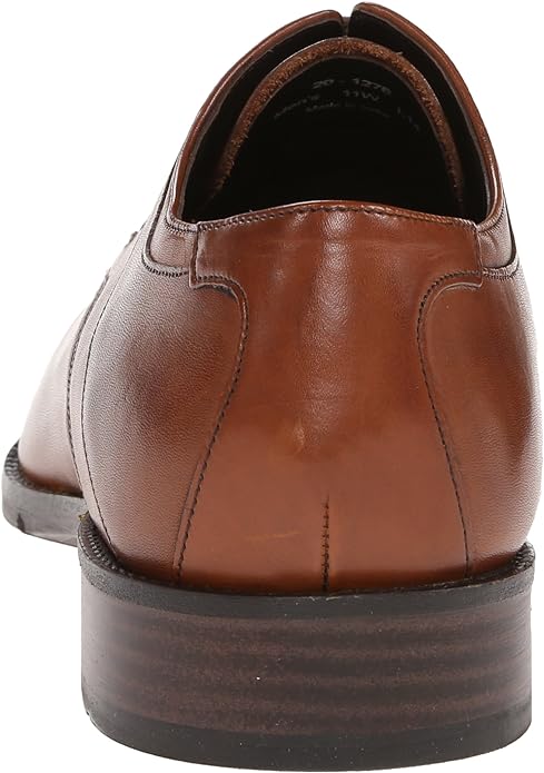 Johnston & Murphy Men's Larsey Oxford Color Tan Italian Calfskin Size 7.5M