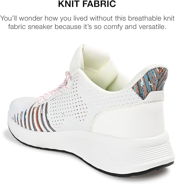 Vance Co. Men's Brewer Knit Athleisure Sneaker Color White Size 12M