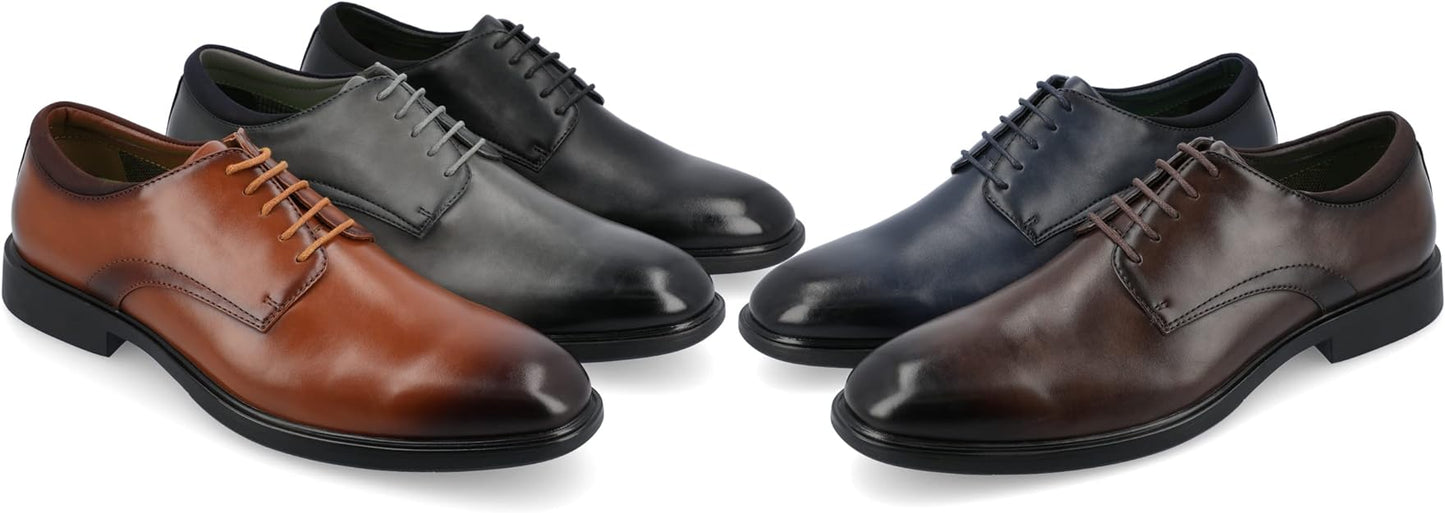Vance Co. Men's Kimball Round Toe Oxford Color Black Size 11.5W