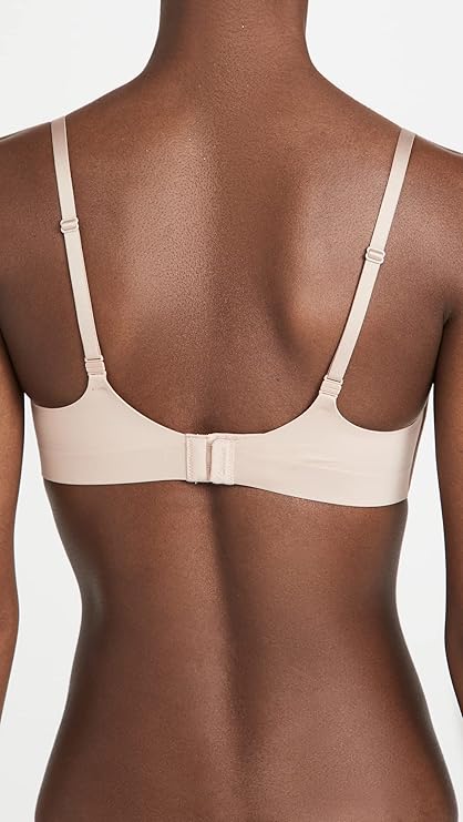 Calvin Klein Liquid Touch Lightly Lined Scoop Neck Bra Honey Almond Nude Size 34C