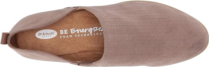 Dr. Scholl's Women's Ruler Slip-on Shooties Color Taupe Grey Microfiber Size 9.5M