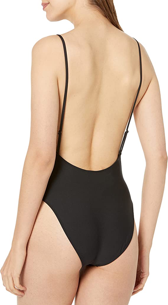 Volcom Juniors Simply Seamless One Piece Swimsuit Colot Black Size XL