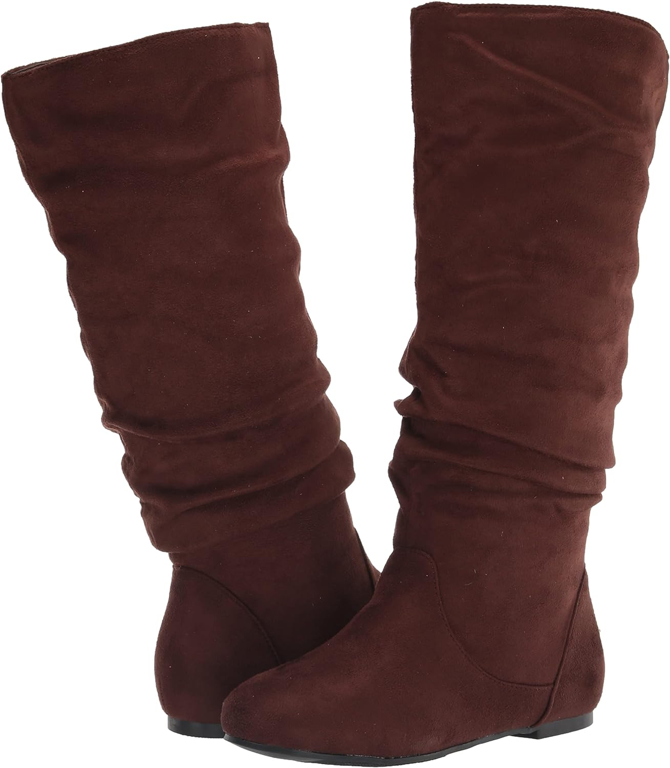Journee Collection Women's Rebecca Mid Calf Boots Color Brown Size 7M