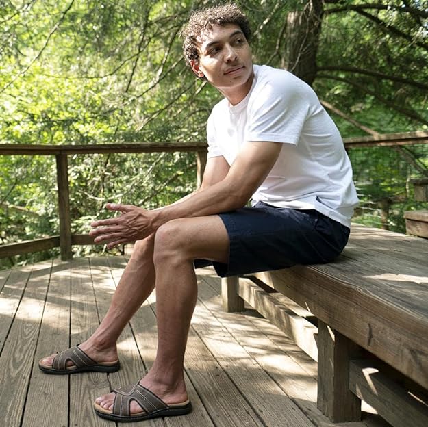 Dockers Men's Sunland Slide Sandals Color Dark Brown Size 12M