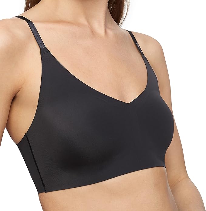 Calvin Klein Invisibles Comfort Lined Seamless Wireless Bralette Bra Black Size M