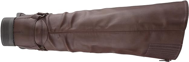 Easy Street Women's Quinn Plus Plus Harness Boot Color Brown Burnish Size 8.5M (Extra Wide Calf)