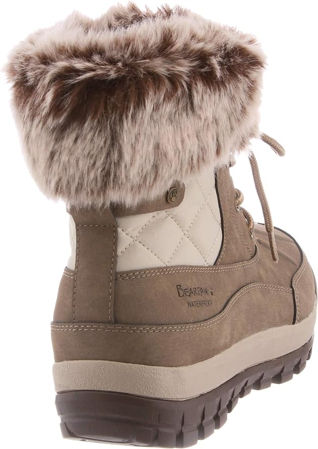BEARPAW Women's Becka Cold-Weather Boots Color Stone Size 9M