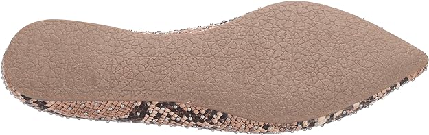 Steve Madden Women's Feather Loafer Flat Color Tan Snake Size 8.5M
