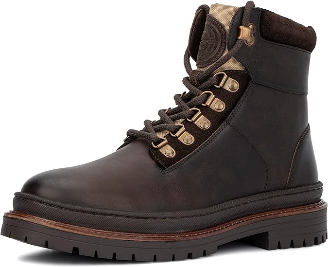 Reserved Footwear Men's Rafael Lace-Up Boot Color Brown Size 8.5M