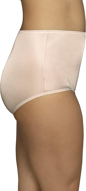 Vanity Fair Perfectly Yours Ravissant Nylon Hi Waisted Underwear Fawn Nude Size 8/XL
