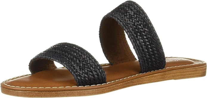 Bella Vita Women's Imo-Italy Slide Sandals Color Black Woven Size 6.5M