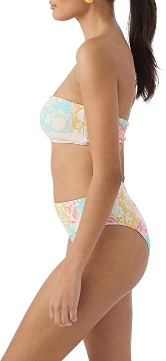 ONeill Juniors Olivia Dreamland Bandeau Bikini Top Multicolor Size M