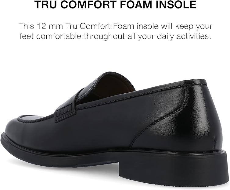 Vance Co. Men's Keith Penny Loafer Color Black Size 11.5W