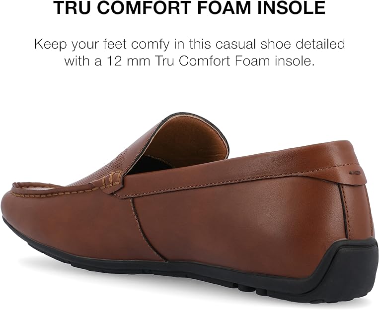 Vance Co. Men's Mitch Driving Loafer Color Chestnut Size 10M