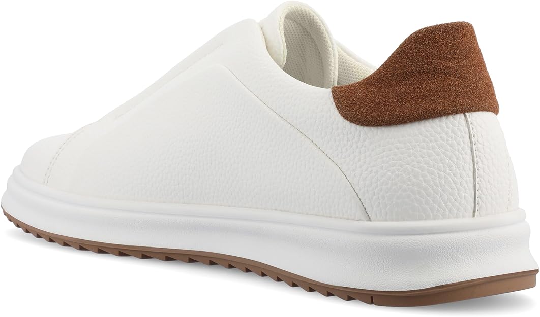 Vance Co Men's Matteo Tru Comfort Slip-on Sneakers White Size 10.5