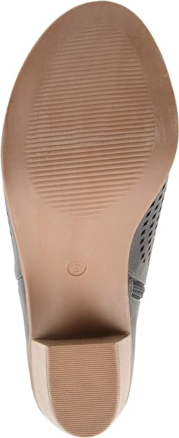 Journee Collection Women's Harlem Heeled Booties Color Gray Size 8.5M