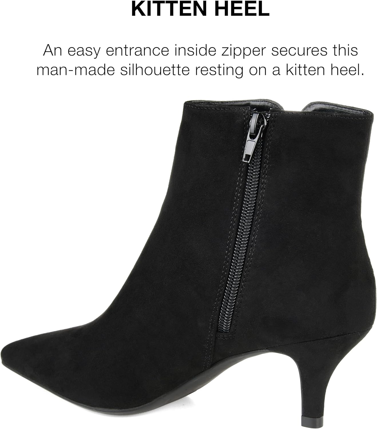 Journee Collection Women's Isobel Pointed Toe Booties Color Black Size 8M