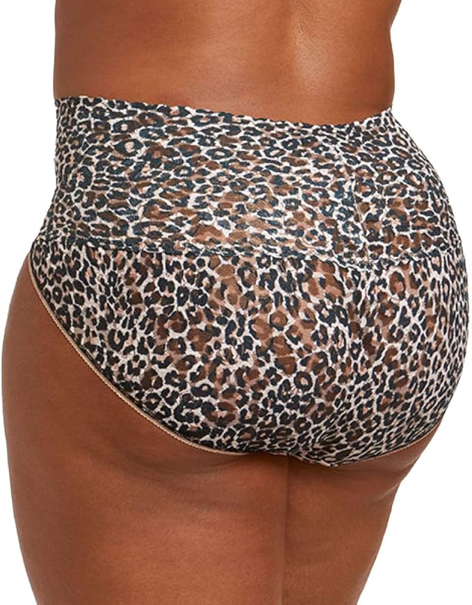 Hanky Panky Women's Plus Size Retro Thong, Fits 12-24 Classic Leopard One Size