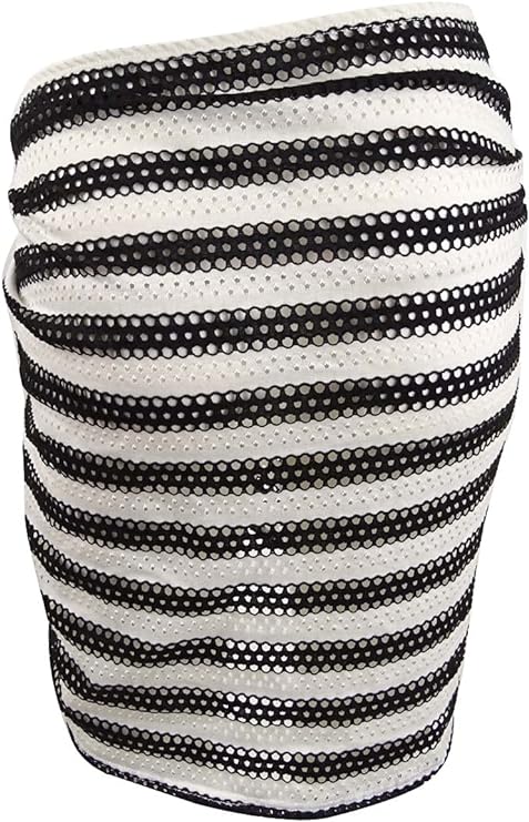 Calvin Klein Crocheted Sarong Cover-Up Color Black/White One Size