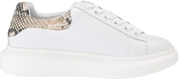 STEVEN by Steve Madden Women's Glazed Sneaker  Color White Size 8.5M