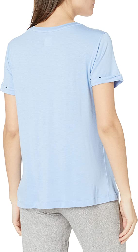 Jane & Bleecker Women's V-Neck Tee Color Blue Size L