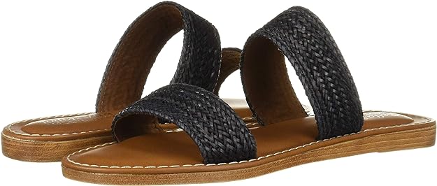 Bella Vita Women's Imo-Italy Slide Sandals Color Black Woven Size 6.5M