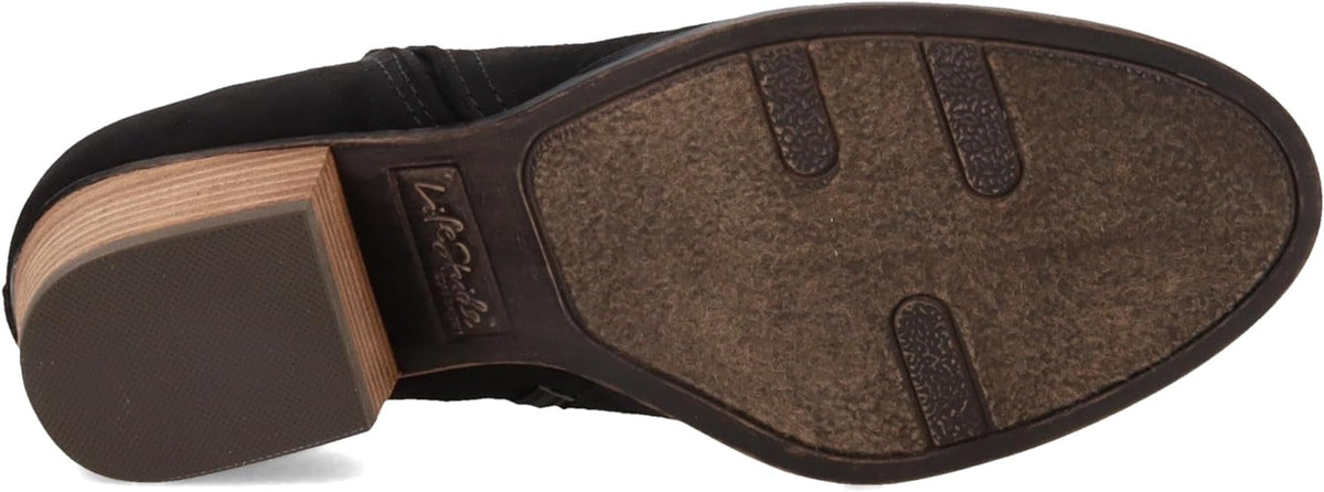 LifeStride Women's Blake Booties Black Microfiber Size 6.5