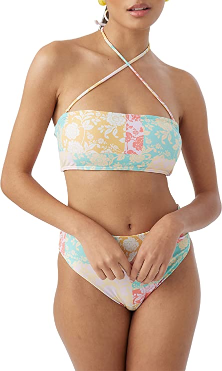 ONeill Juniors Olivia Dreamland Bandeau Bikini Top Multicolor Size M
