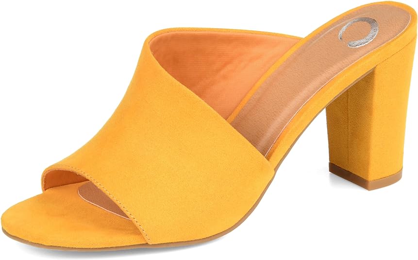 Journee Collection Women's Allea Mule Color Mustard Size 8
