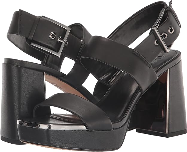 DKNY Women's Everyday Bibiana-Platform Heeled Sandal Color Black Size 7.5M