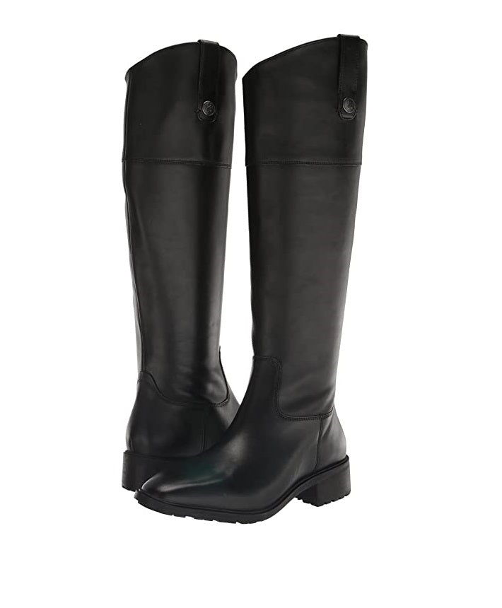 Sam Edelman Women's Drina Knee High Boot  Color Black Leather Size 6.5M